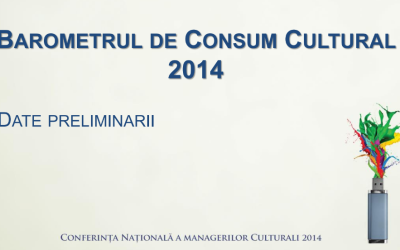  „Consum cultural în România 2014: Televiziunea domină, dar participarea la activități publice este scăzută”